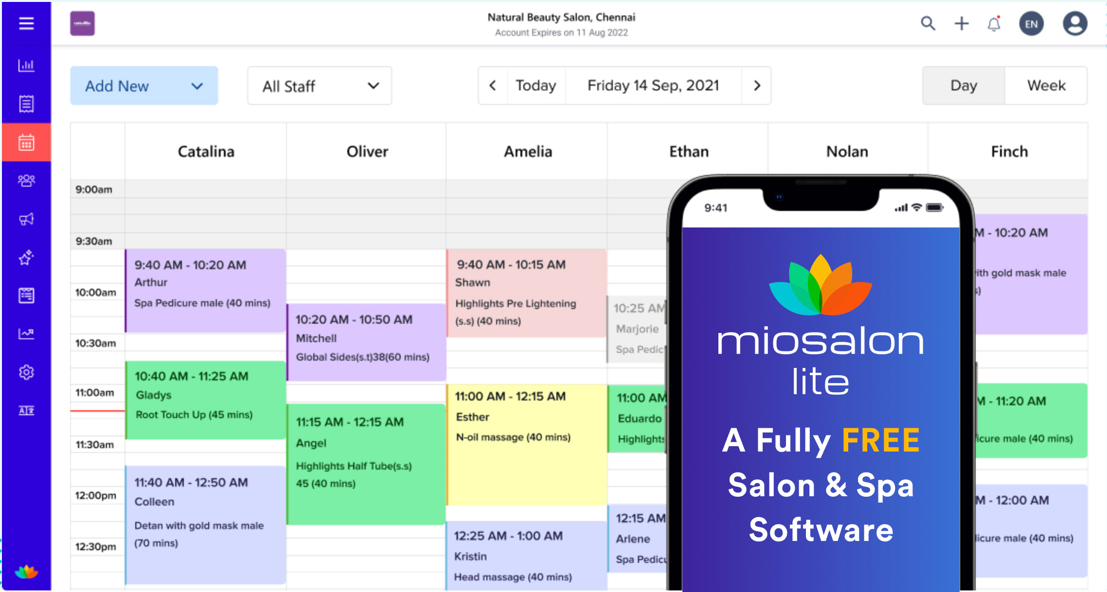 MioSalon  Salon and Spa Software For Scheduling & Management